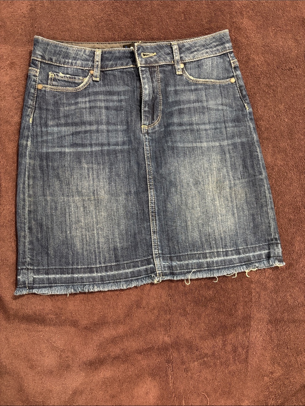 Paige Denim Mini Skirt in Blue - Women